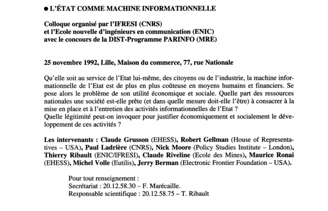 etat comme machine informationnelle